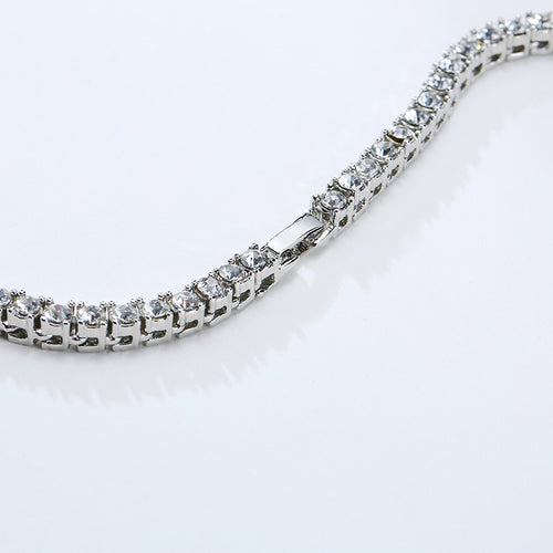 Crystal Tennis Chain Necklace