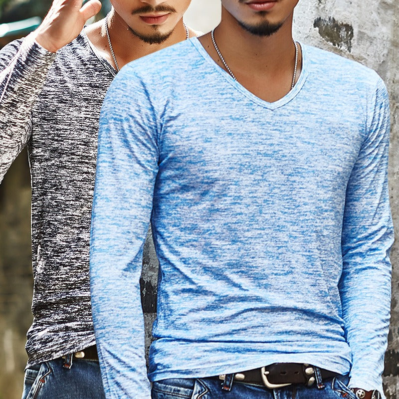 Men's Heathered T-Shirt - Short & Long Sleeve