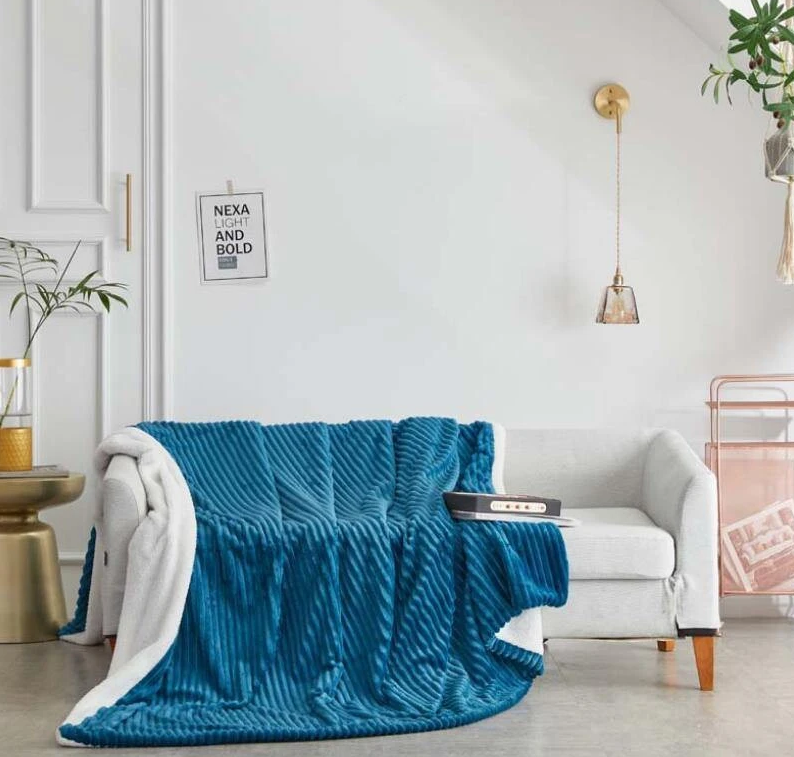 Sage Green Soft Throw Blanket – Cashmere Feel