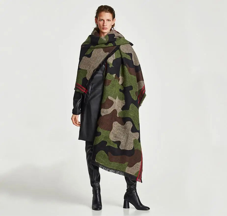 Women's Leopard Print Winter Scarf