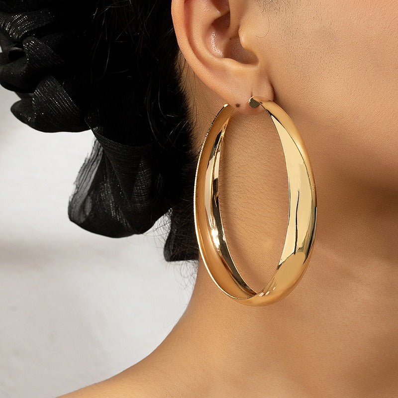 Women's Large Gold Hoop Earrings