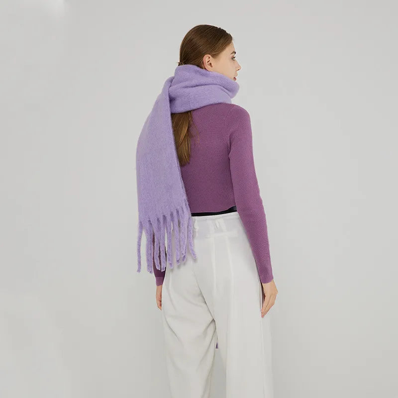 Women's Solid Winter Wrap Scarf