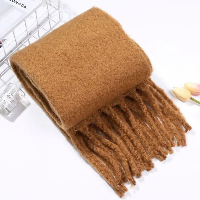 Women's Solid Winter Wrap Scarf