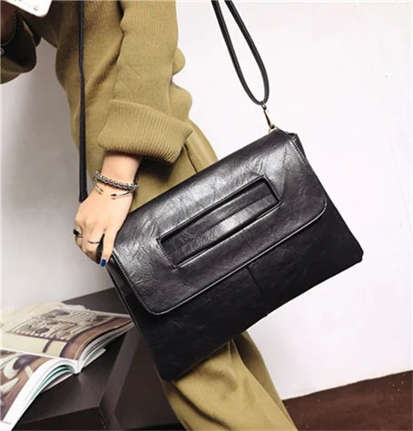 Women's PU Leather Laptop Messenger Bag
