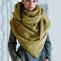 Women's Polka Dot Button Wrap Scarf