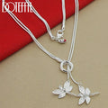Sterling Silver Dragonfly Pendant Necklace