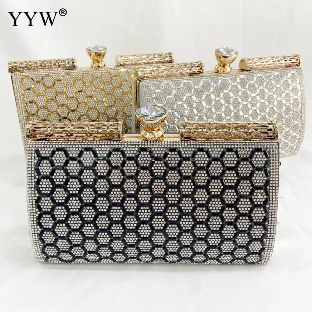 Women's Elegant Chain-Strap Evening Clutch