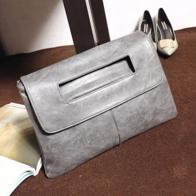 Women's PU Leather Laptop Messenger Bag