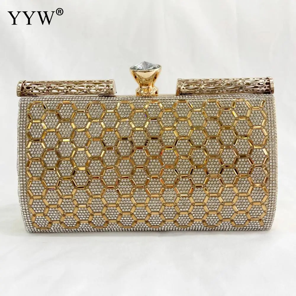 Women's Elegant Chain-Strap Evening Clutch