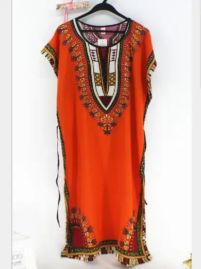 Women's Vintage Cotton Nightgown with Belt