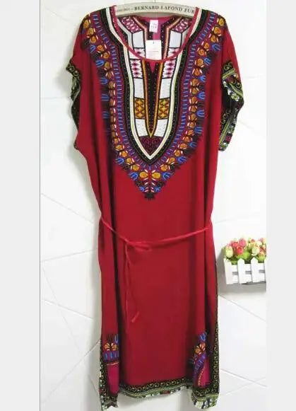 Women's Vintage Cotton Nightgown with Belt