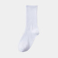 Men's Solid Black & White Crew Socks