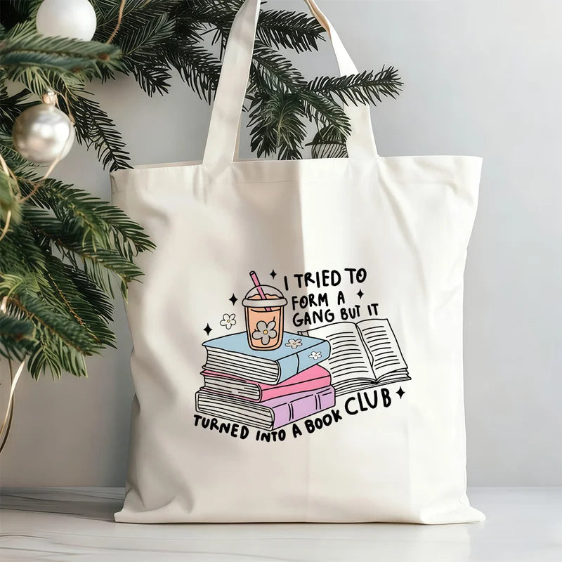 Book Lovers Canvas Tote Bag