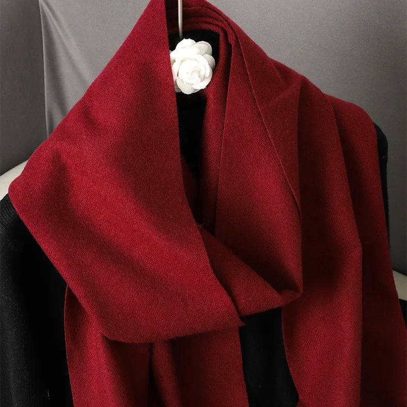 Women's Soft Pashmina Scarf with Tassels