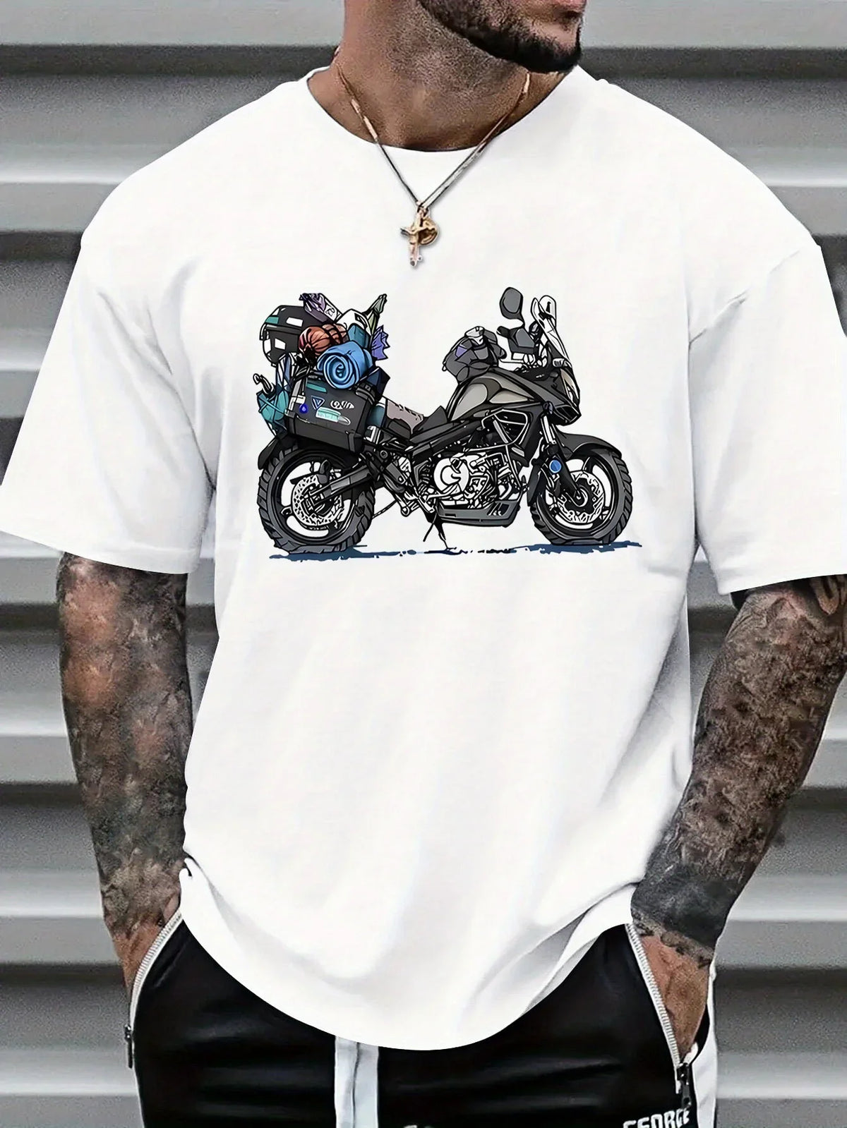 Men's Motorcycle Biker Graphic Tee