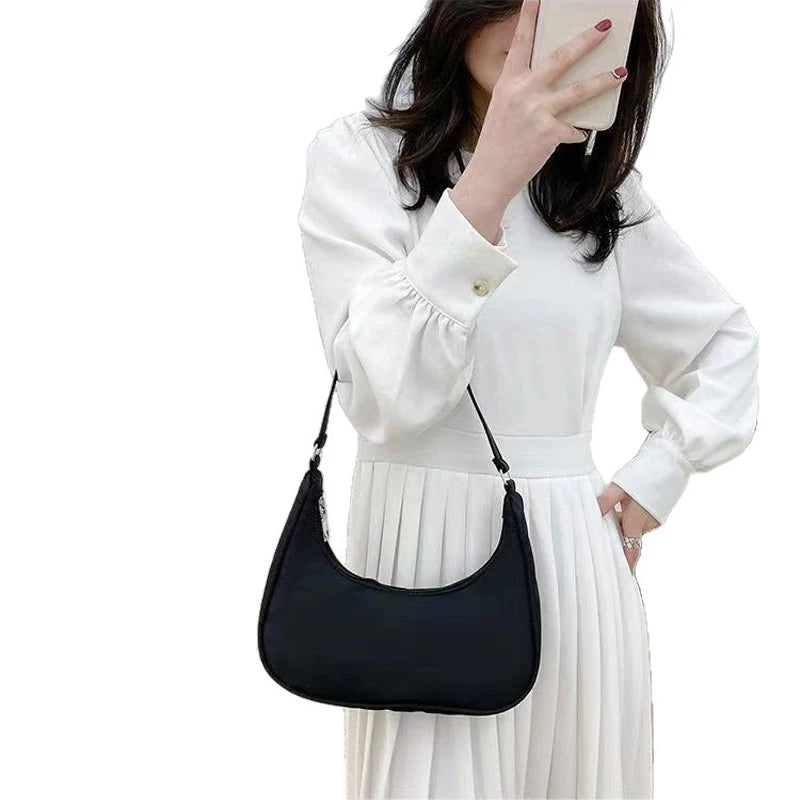 Women's Nylon Underarm Shoulder Bag