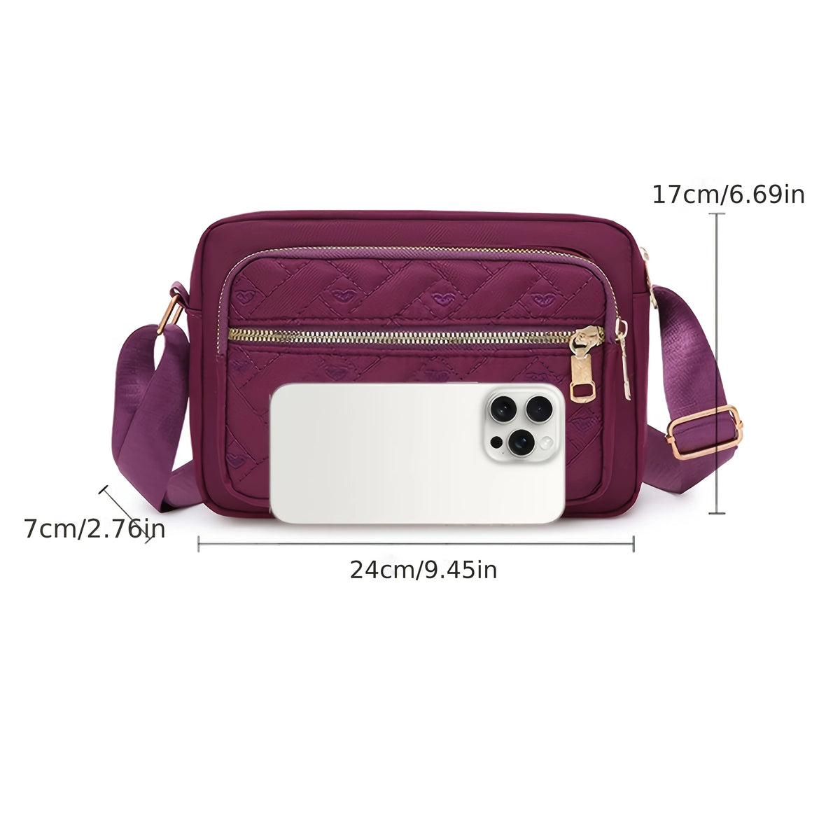 Women's Multi-Layer Crossbody Wallet Purse