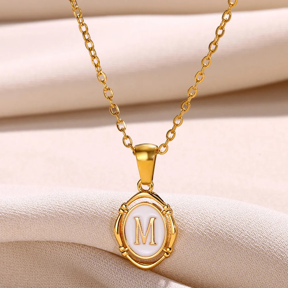 Women's Initial Letter Pendant Necklace (A–Z)