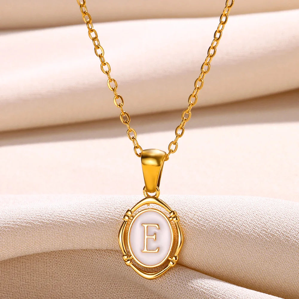 Women's Initial Letter Pendant Necklace (A–Z)