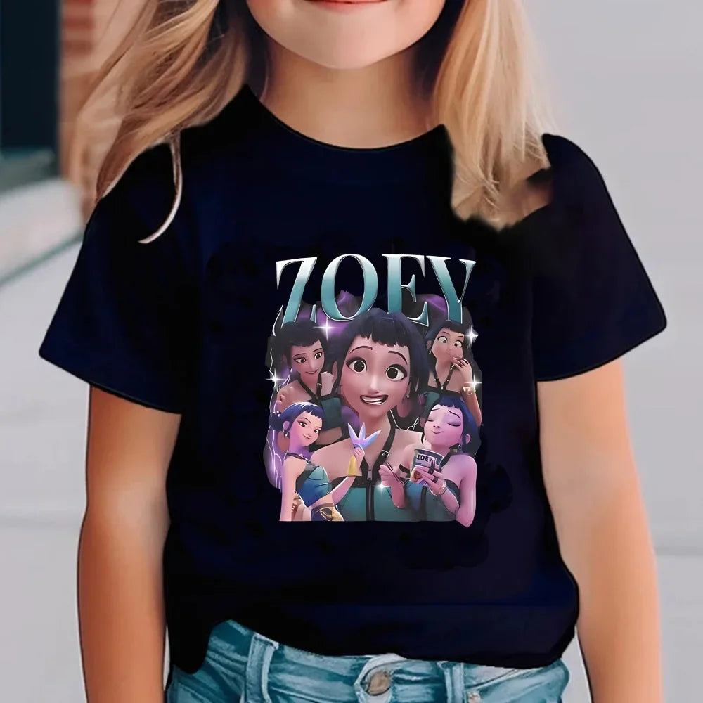 Girls' Cartoon Graphic T-Shirt