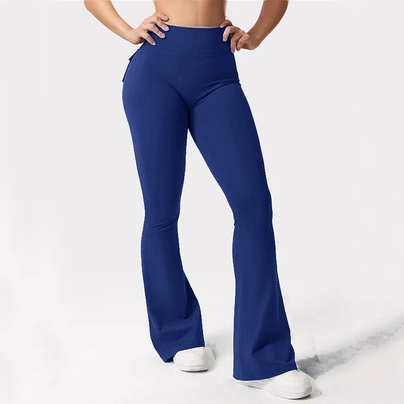 Women's Wide-Leg Yoga Leggings with Pockets