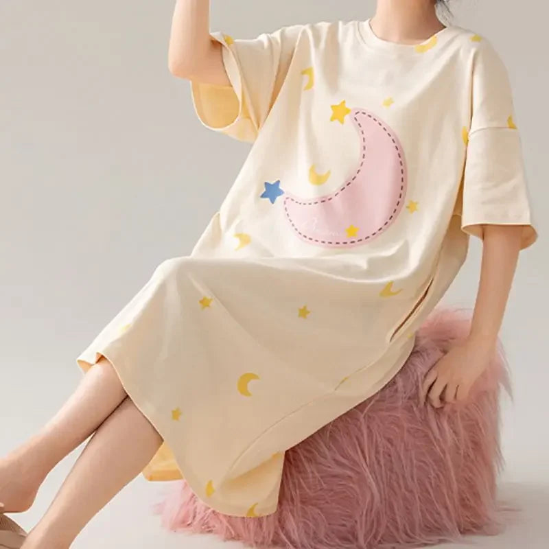 Happy Critters Cotton Nightgown