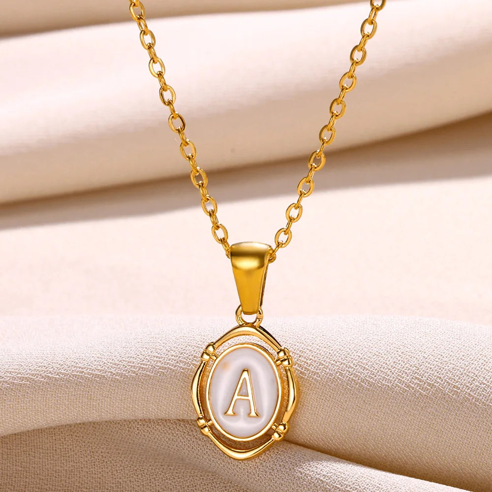 Women's Initial Letter Pendant Necklace (A–Z)