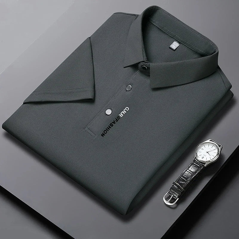 Men's Solid Color Polo Shirt