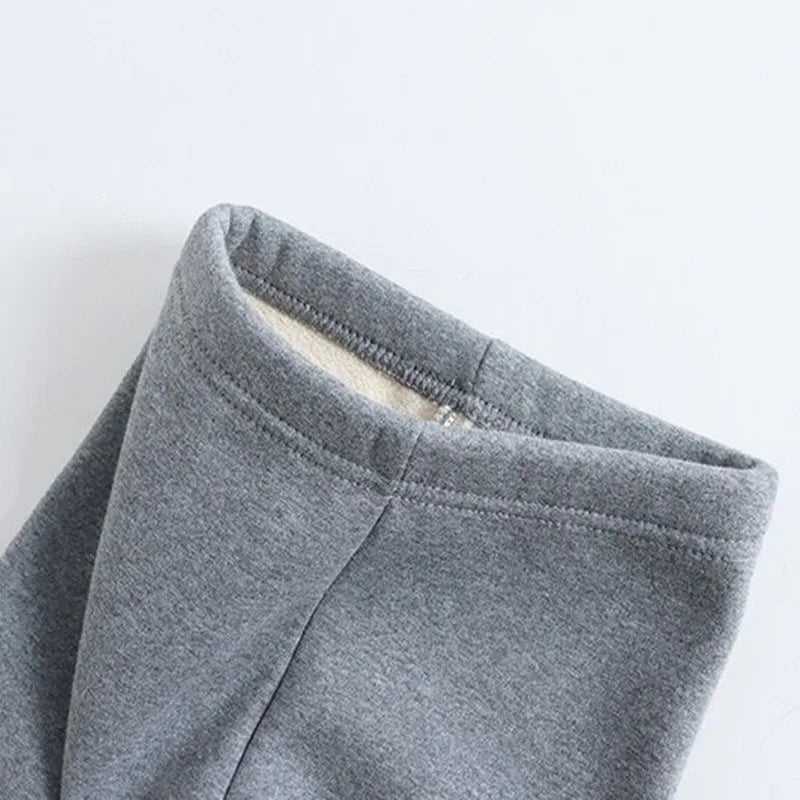 Girls Winter Velvet-Lined Leggings