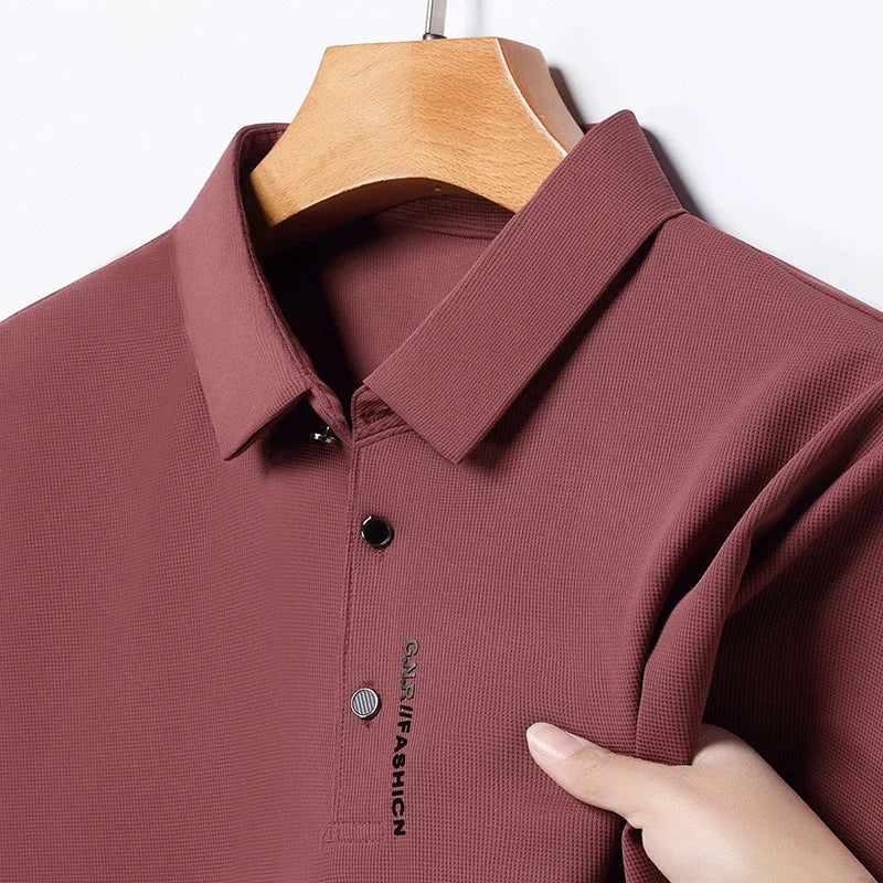 Men's Solid Color Polo Shirt