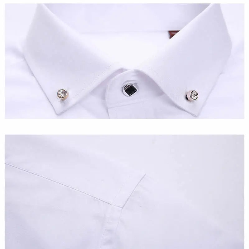 Men's Solid Blue Button-Down Shirt