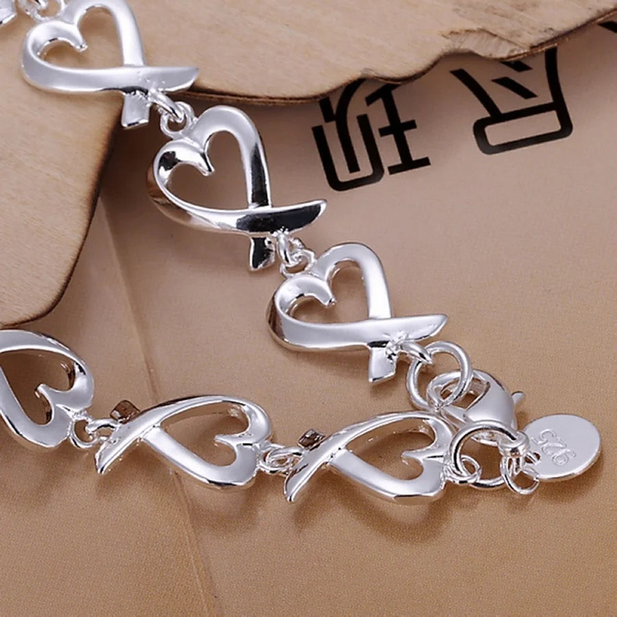 Women's 925 Sterling Silver Chain Bracelet