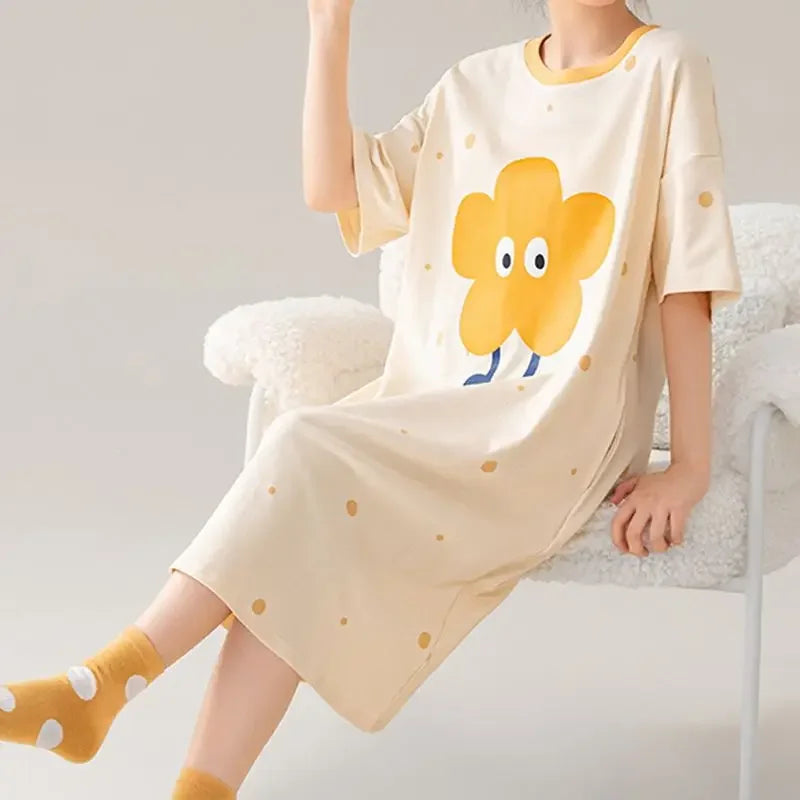 Happy Critters Cotton Nightgown