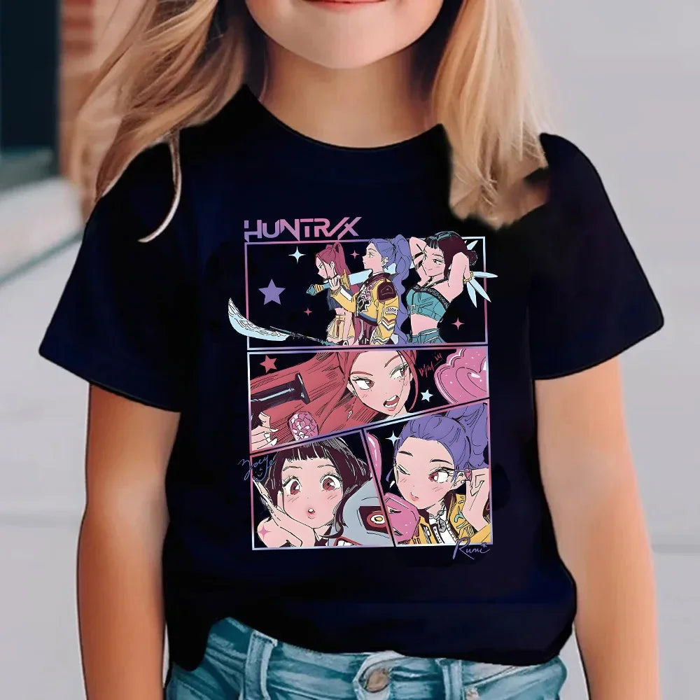 Girls' Cartoon Graphic T-Shirt