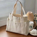 Large Canvas Tote Bag for Work and School