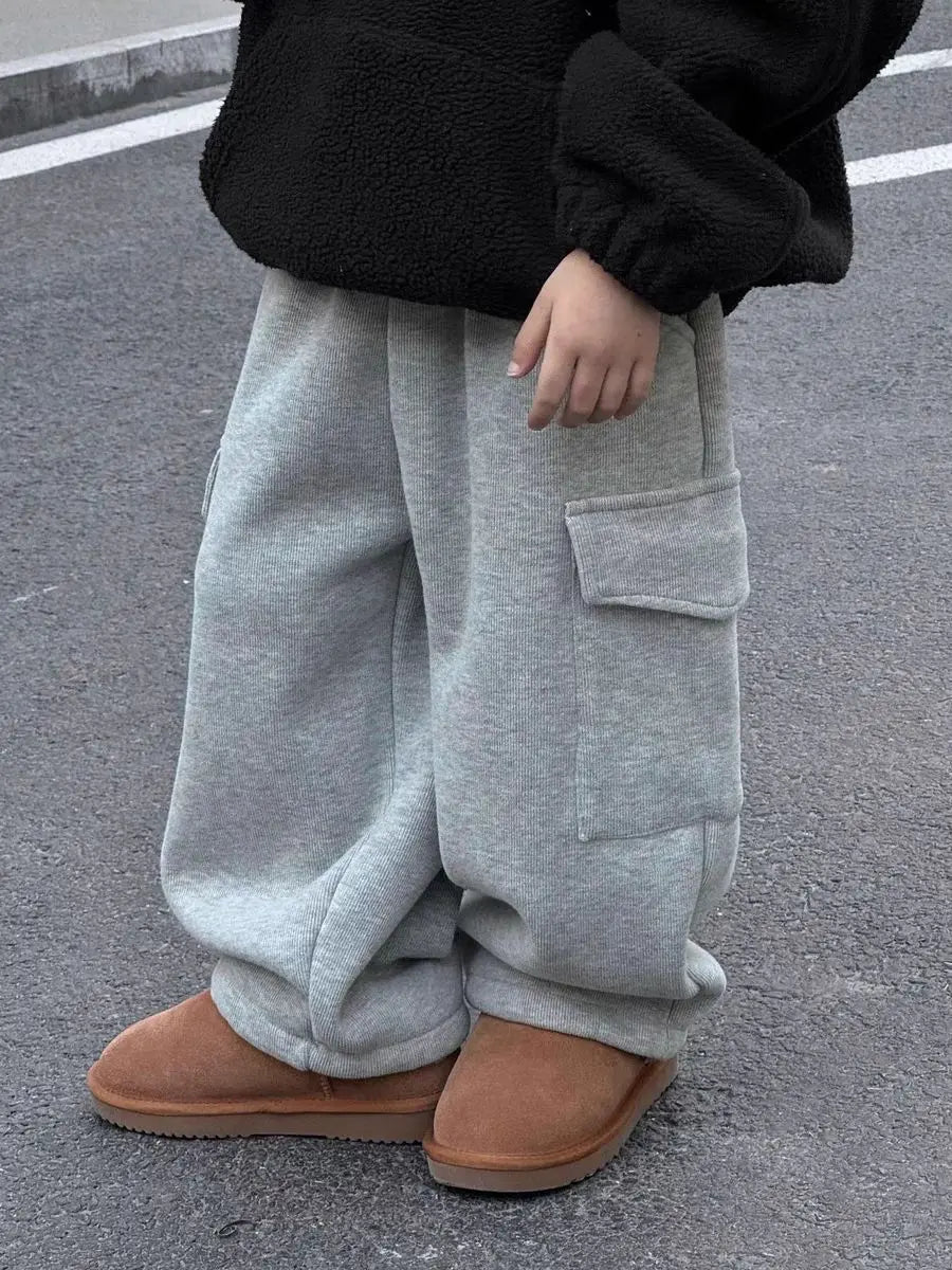 Kids' Winter Plush Warm Pants