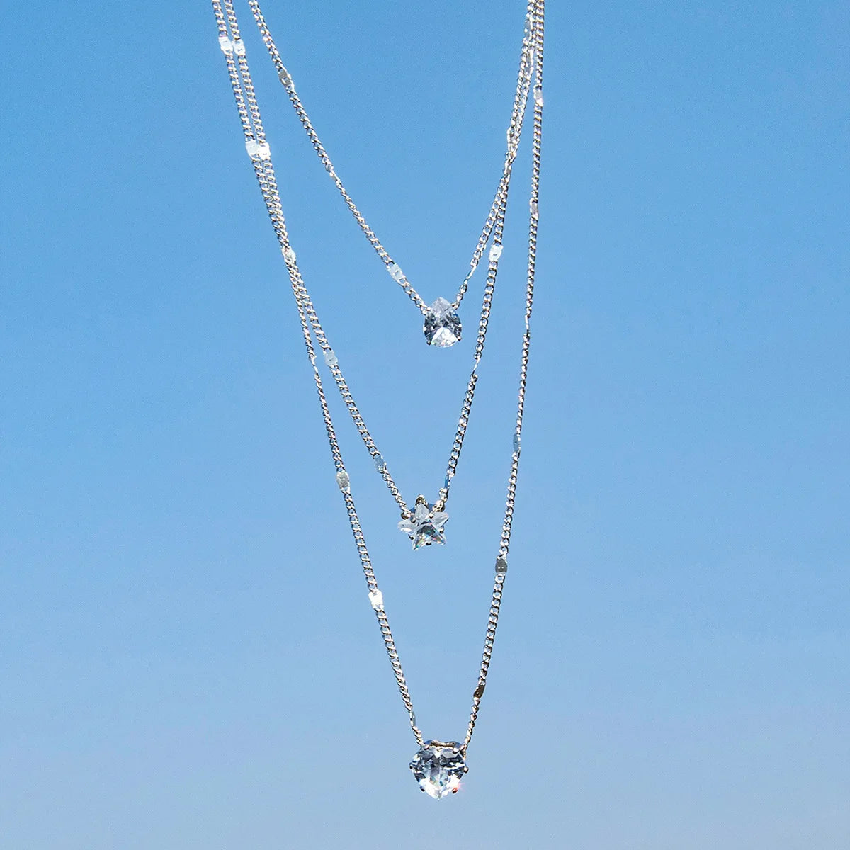 Women's Multilayer Zircon Choker Necklace