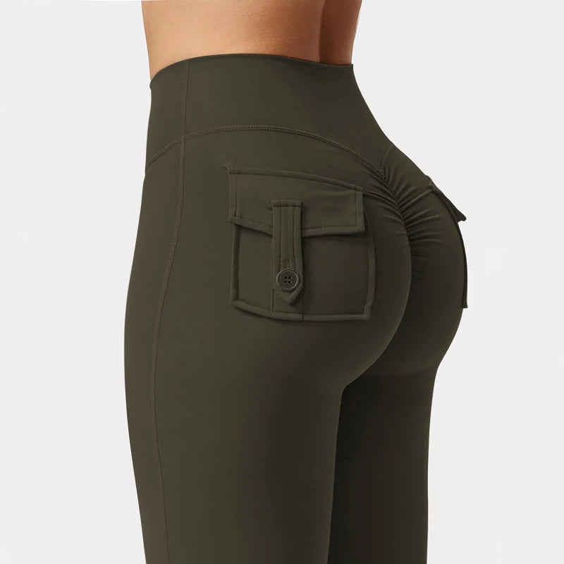 Women's Wide-Leg Yoga Leggings with Pockets
