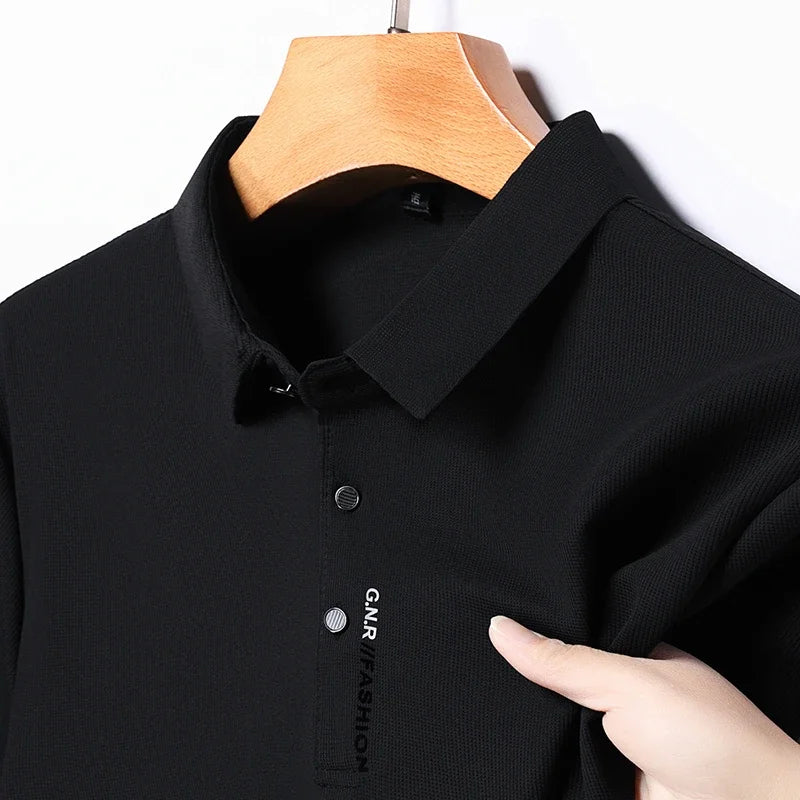 Men's Solid Color Polo Shirt