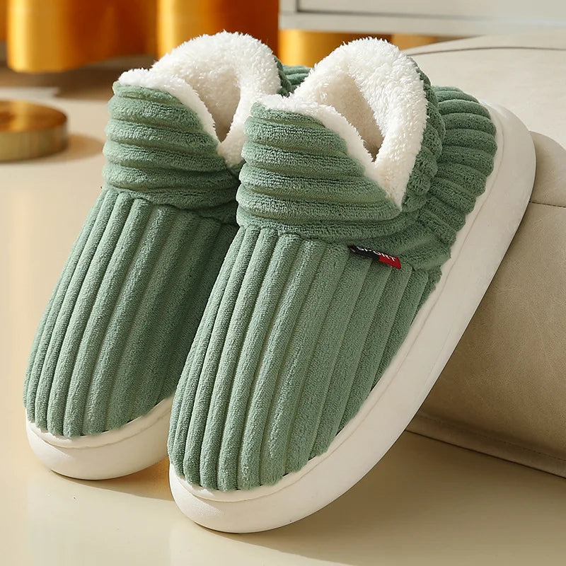 Men's Fluffy Ankle-Boot Slippers