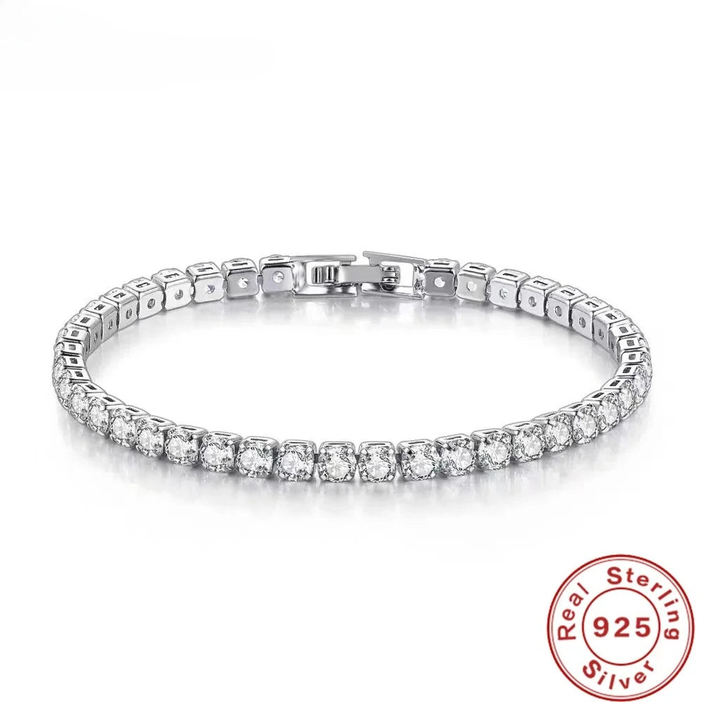 Sterling Silver Zirconia Tennis Bracelet