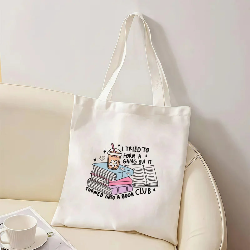 Book Lovers Canvas Tote Bag