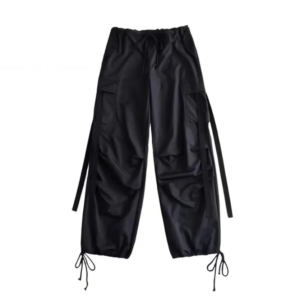 Women's Red Cargo Joggers