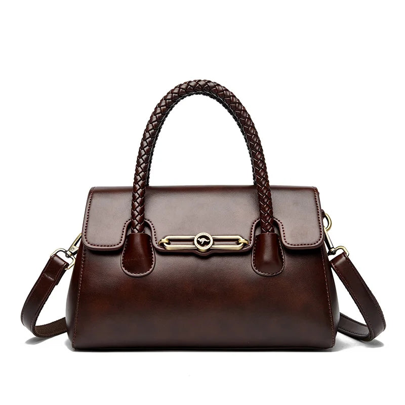 Women's PU Leather Messenger Shoulder Bag