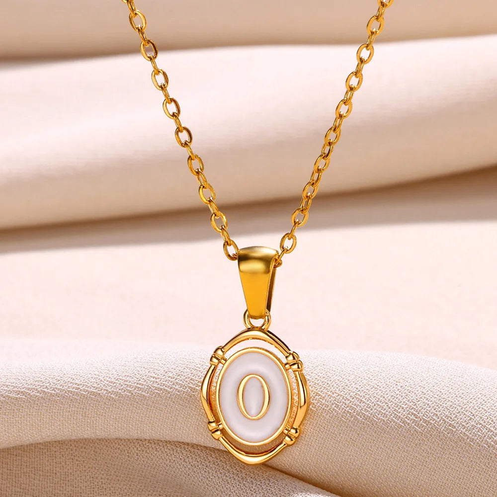 Women's Initial Letter Pendant Necklace (A–Z)