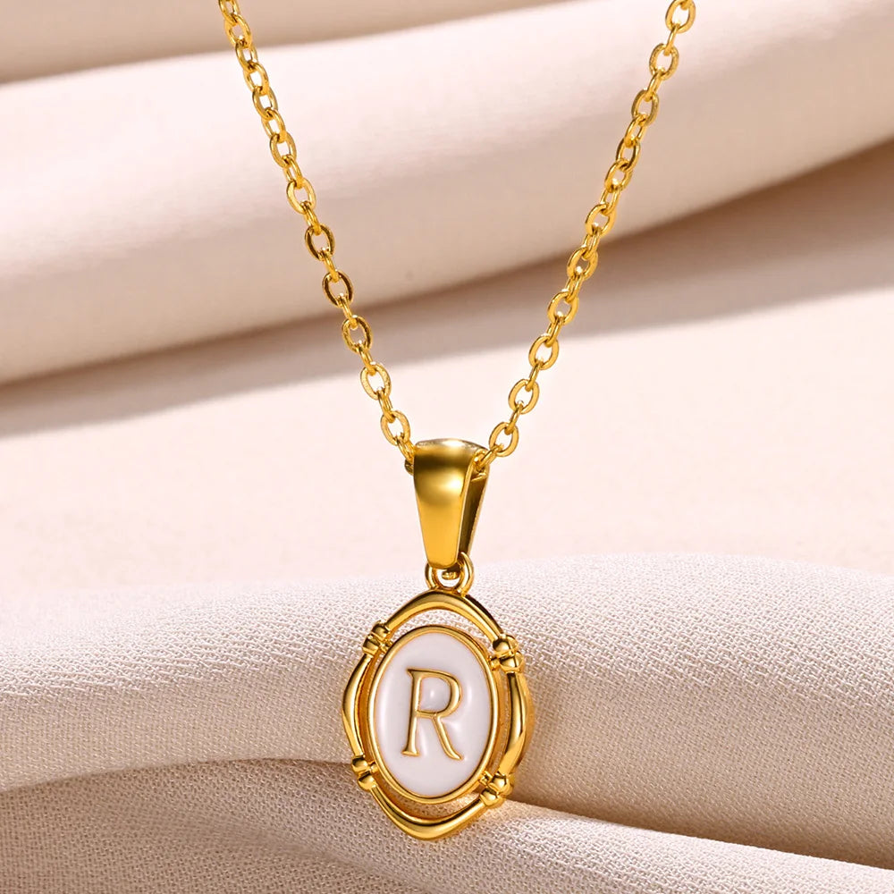 Women's Initial Letter Pendant Necklace (A–Z)