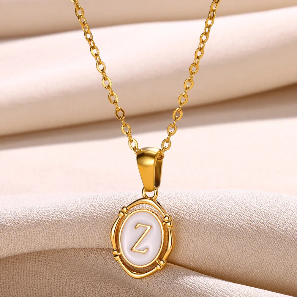Women's Initial Letter Pendant Necklace (A–Z)