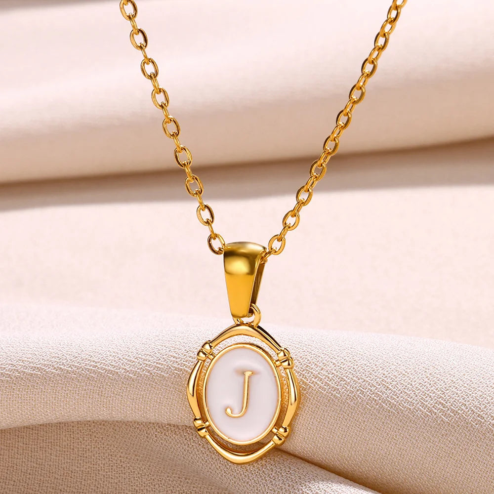 Women's Initial Letter Pendant Necklace (A–Z)