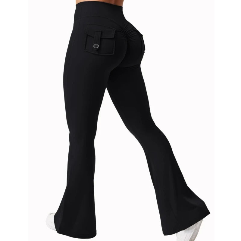 Women's Wide-Leg Yoga Leggings with Pockets