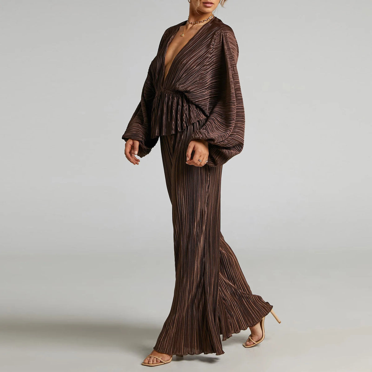 Women's Deep V Two-Piece Set